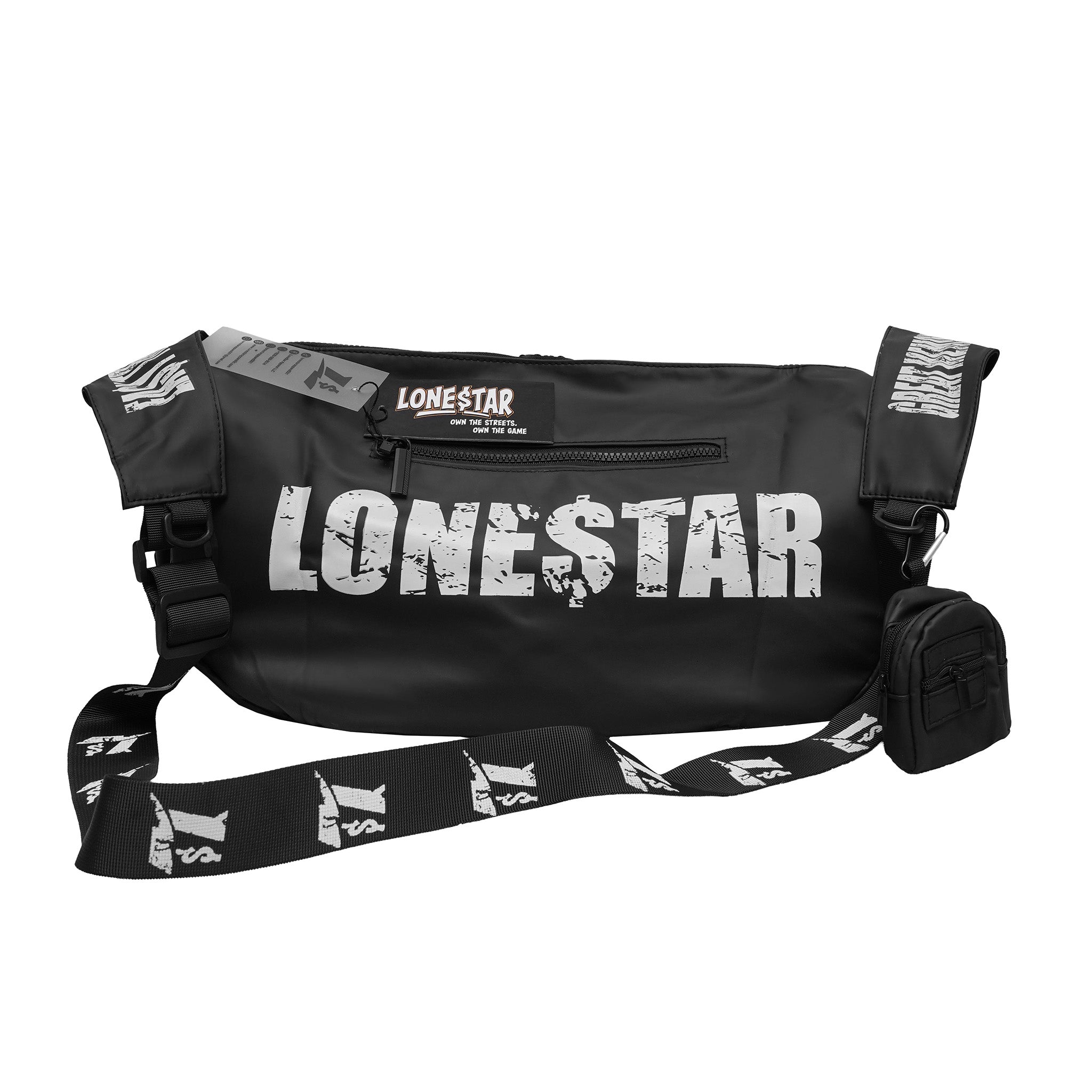 Lone$tar “State Tour” Premium Black Travel Duffle Bag