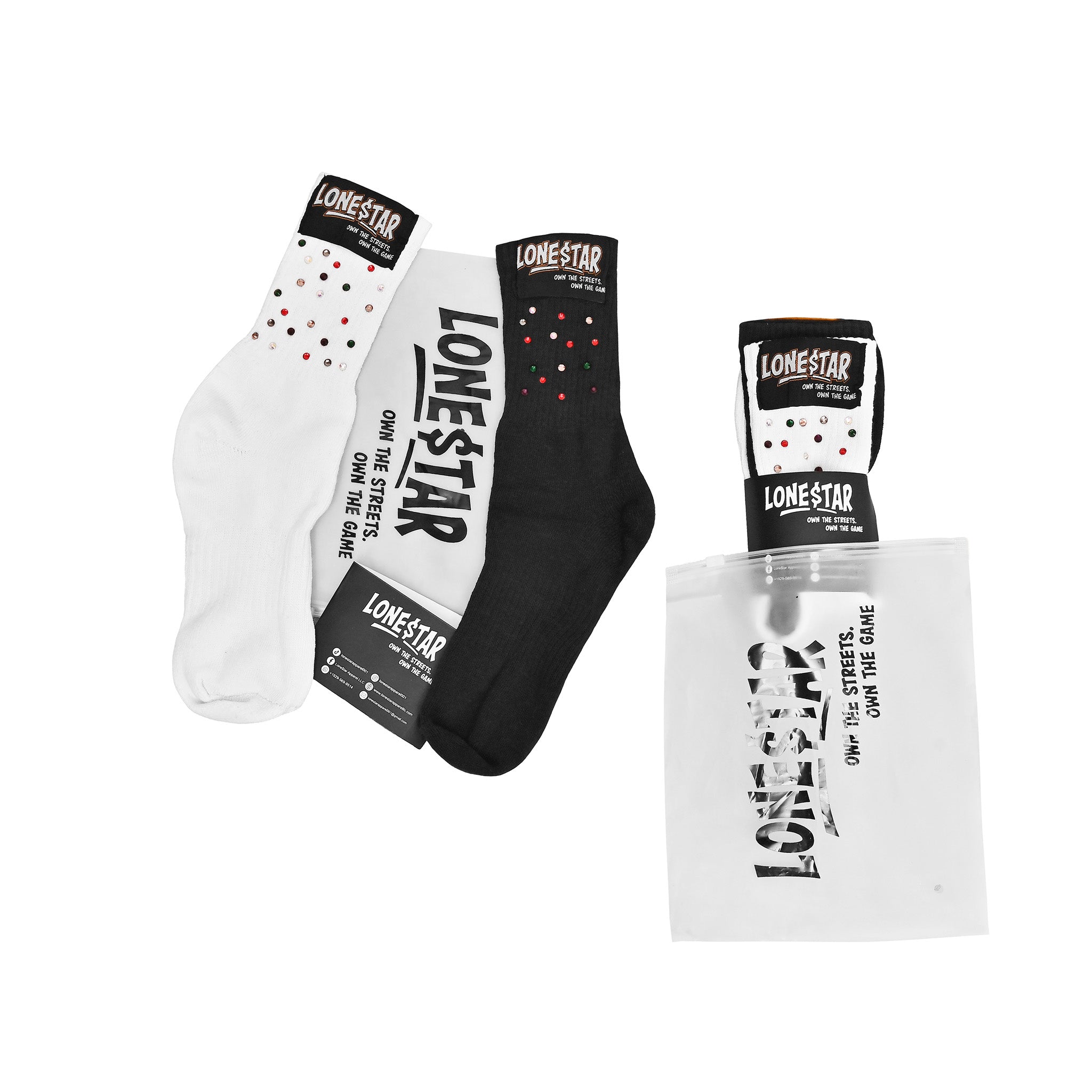 Lone$tar “Own The Game” Premium Crew Socks